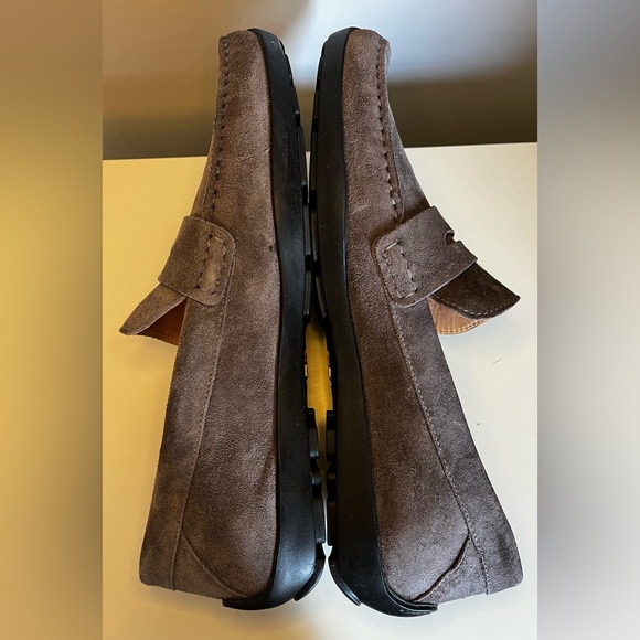 Samuel Hubbard Mens Sz 13 Free Spirit Gray Suede Casual Shoes Driving Moccasin - Picture 9 of 11